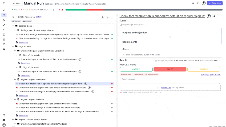 Testomat.io - Add attachment